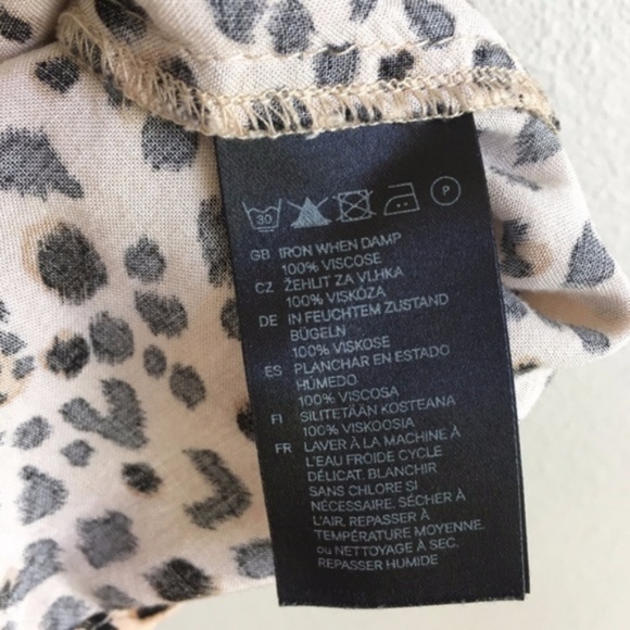 H&M: Leopard print tank Size 2 - Picture 3 of 3